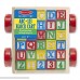 Melissa & Doug Classic ABC Wooden Block Cart Educational Toy With 30 Solid Wood Blocks 1223080412